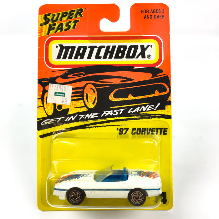 Matchbox 1996 '87 Corvette Super Fast #14 1:64