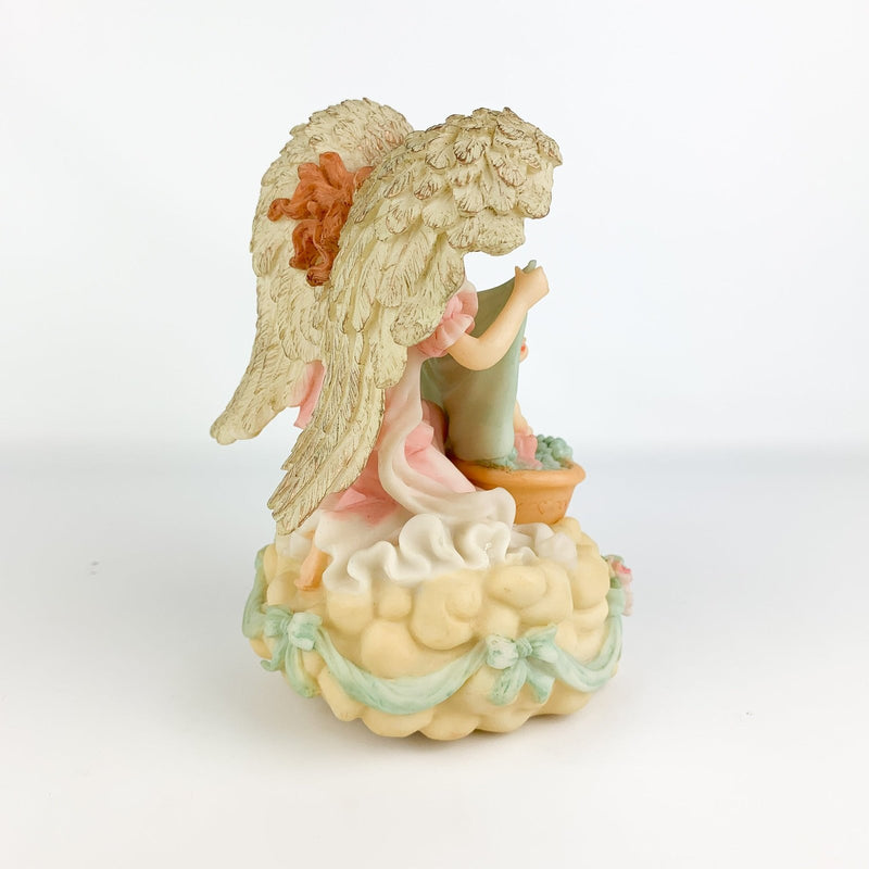 Heritage House Angel Bathing Baby Always Song Rocking Music Box 4