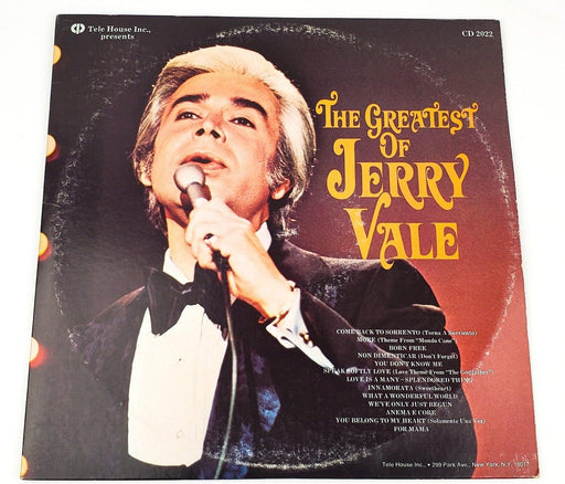 Jerry Vale The Greatest Of Jerry Vale Record Double LP CD 2022 Tele House 1974 1