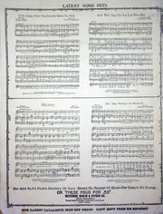 Vintage Sheet Music Oh What A Pal Was Mary 1919 Henry Burr Ray Perkins Piano 2