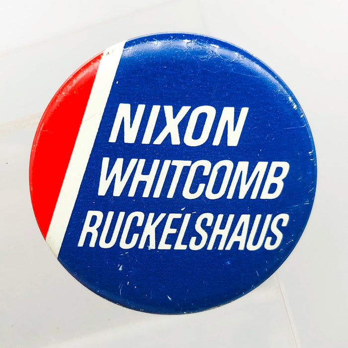 Nixon Whitcomb Ruckelshaus Button 1.25" Presidential Campaign Political 3