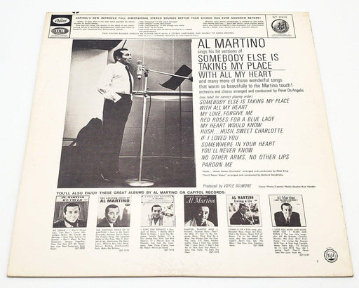 Al Martino Somebody Else Is Taking My Place 33 RPM LP Record Capitol 1965 2
