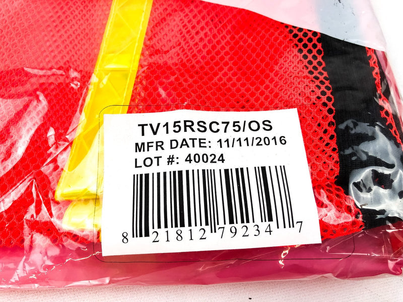 7pk High Visibility Safety Vests One Size Fits Mesh Reflective Workwear Traffic 6