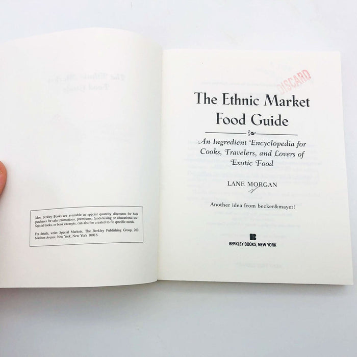 The Ethnic Market Food Guide Lane Morgan Paperback 1997 Exotic Food Ingredients 6