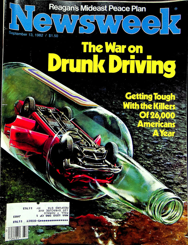 Newsweek Magazine September 13 1982 Drunk Driving War Poland Solidarity Protest