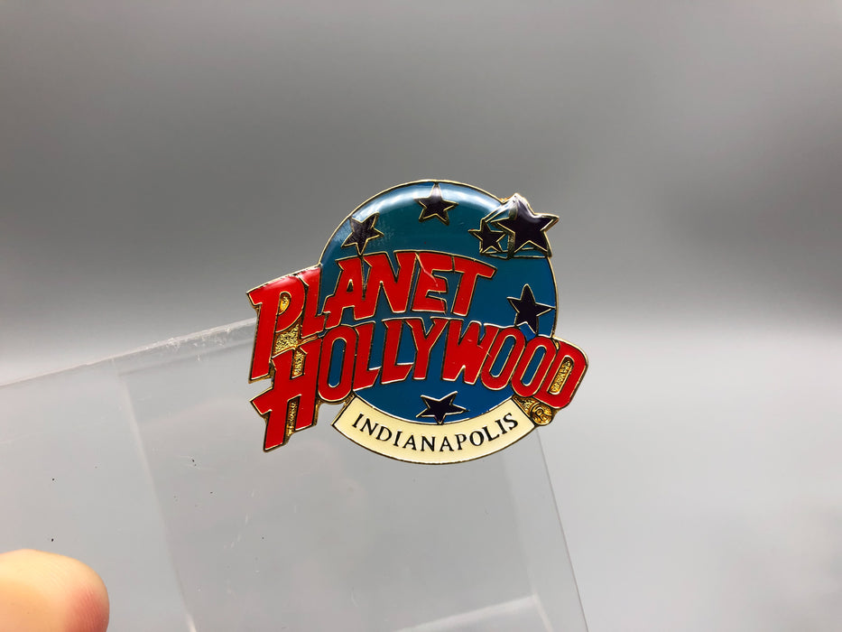 Vintage Planet Hollywood Lapel Pin Indianapolis Enamel Epoxy Restaurant Souvenir