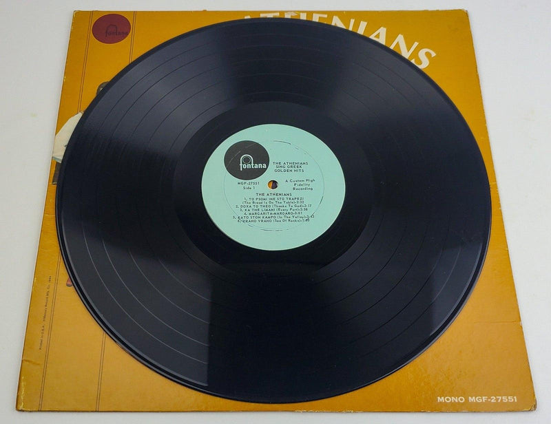 The Athenians Featuring Zorba The Greek Sing Greek Golden Hits 33 RPM LP Record 5