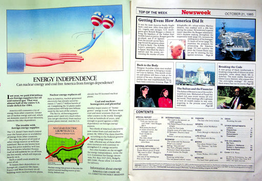 Newsweek Magazine October 21 1985 Italian Liner Hijacked Mohamed Al Fayed Wealth 2