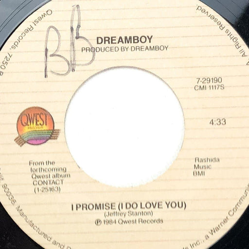 Dreamboy 45 RPM 7" I Promise I Do Love You / In the Night Qwest 7-29190 1