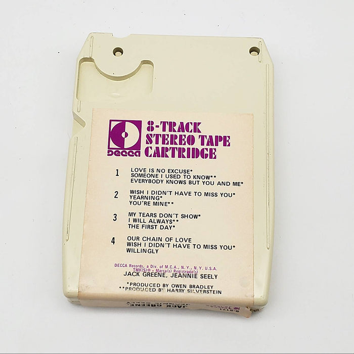 Jack Greene Jack Greene, Jeannie Seely 8-Track Tape Album Decca 1970 5171