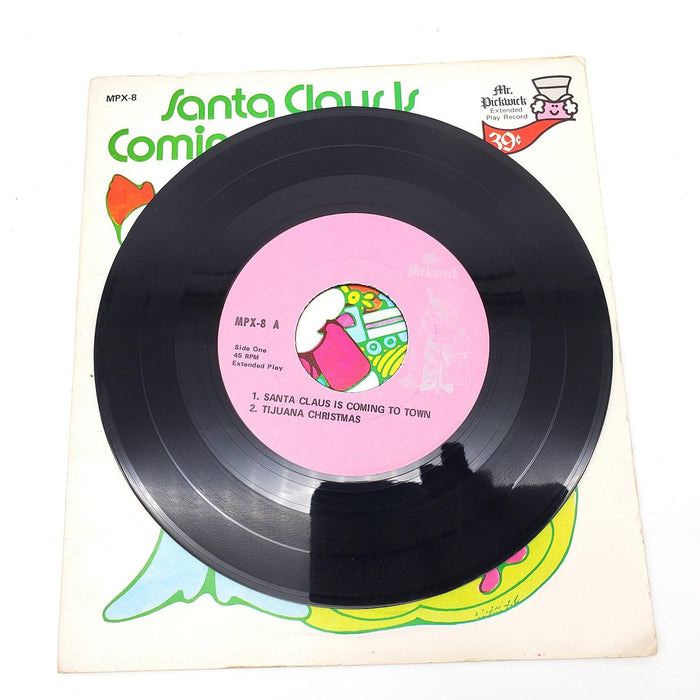 Santa Claus Is Coming To Town 45 RPM EP Record Mr. Pickwick MPX-8 3