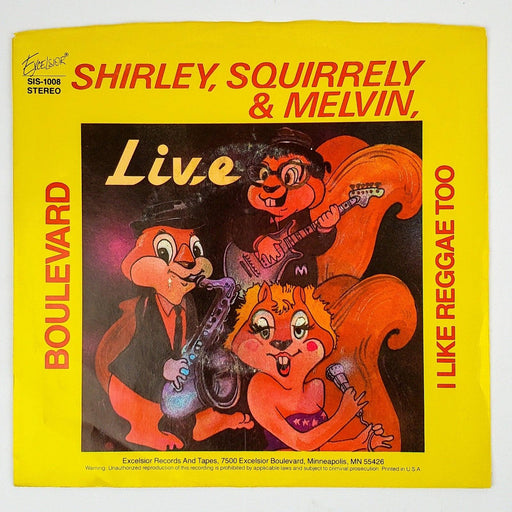 Shirley, Squirrely & Melvin Boulevard Record 45 RPM Single Excelsior 1981 1
