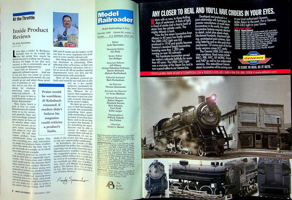 Model Railroader Magazine December 1999 Vol 66 No 12 South Manchester, Franklin