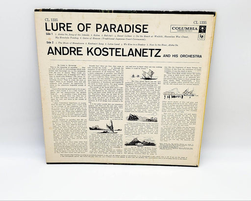 André Kostelanetz Lure Of Paradise LP Record Columbia 1959 CL 1335 2