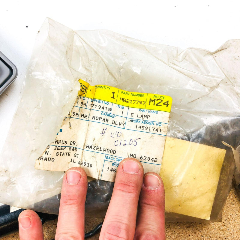 Mitsubishi MB217797 Room Lamp Assembly Gray Genuine OEM New Old Stock NOS 7