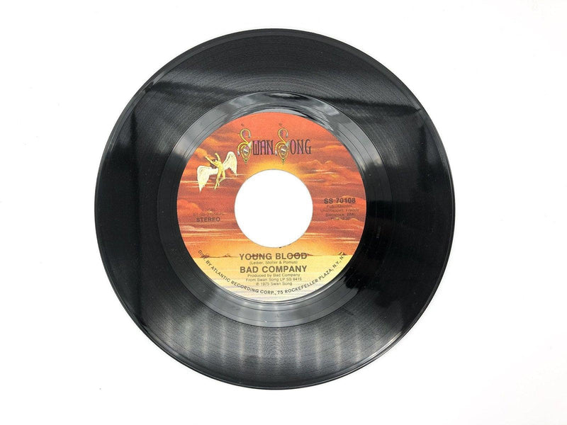 Bad Company Young Blood Record 45 RPM Single SS 70108 Swan Song 1975 2