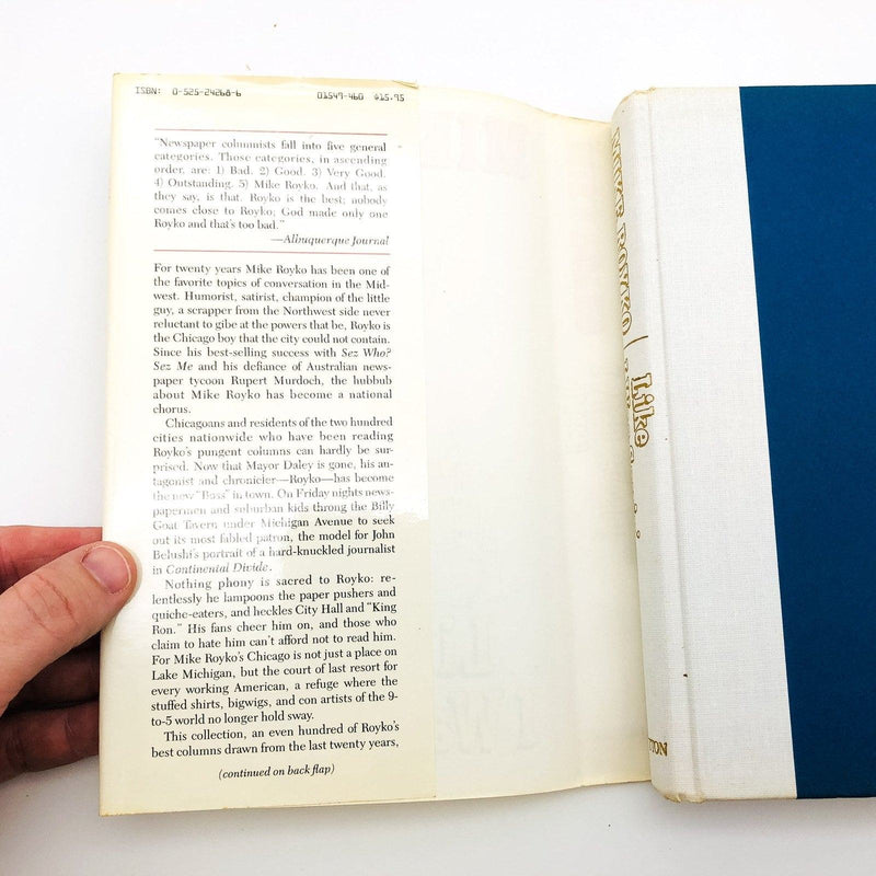 Like I Was Sayin' Hardcover Mike Royko 1984 Chicago Columnist Humor Satire 1st E 6