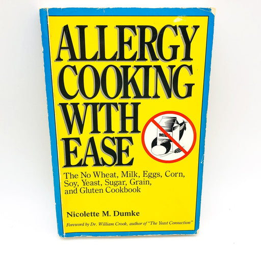 Allergy Cooking With Ease Paperback Nicolette M. Dumke 1993 Recipes Cookery Tips 1