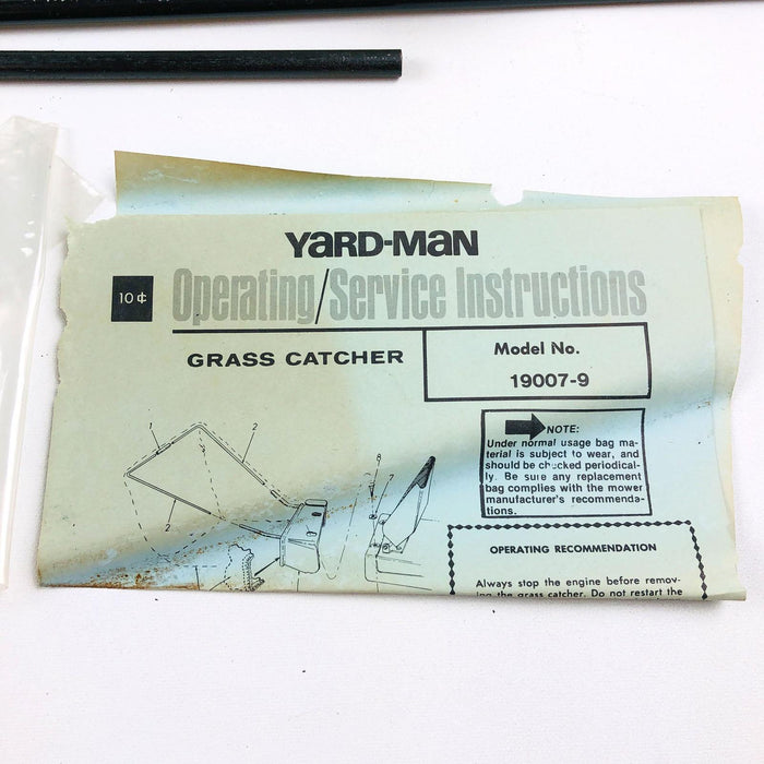 Yard-Man 19007-9 Grass Catcher Bag Assembly 2350 OEM New NOS Fits 2270 2280 2290