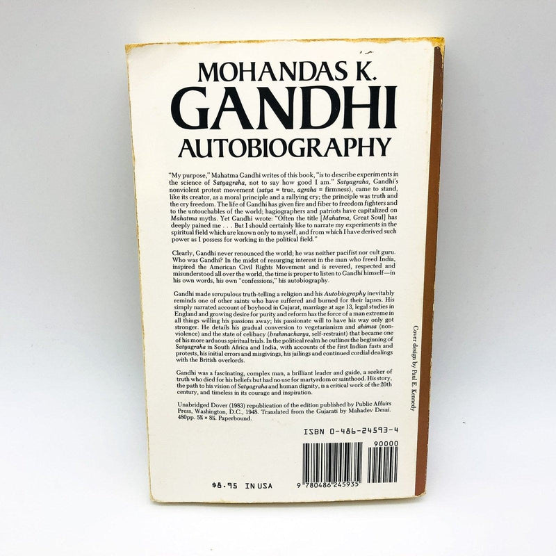 Gandhi Paperback Mahandas K Gandhi 1983 Statesman India Biography Truth 2