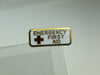 Vintage American Red Cross Lapel Pin Emergency First Aid Ball Locking W Stamp 3