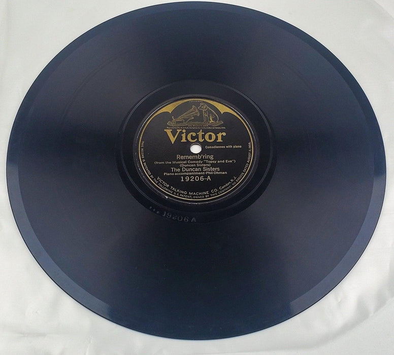 The Duncan Sisters Rememb'ring I Never Had A Mammy 78 Single Record Victor 1924 2
