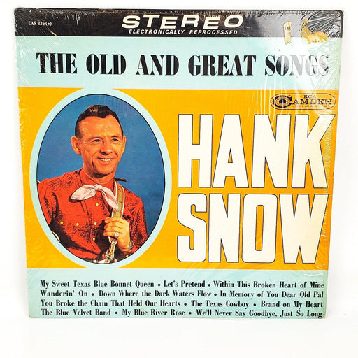 Hank Snow The Old And Great Songs Record 33 RPM LP CAS 836 RCA 1964 1