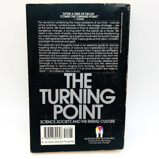 The Turning Point Paperback Fritjof Capra 1988 Science Philosophy Social Aspects 2