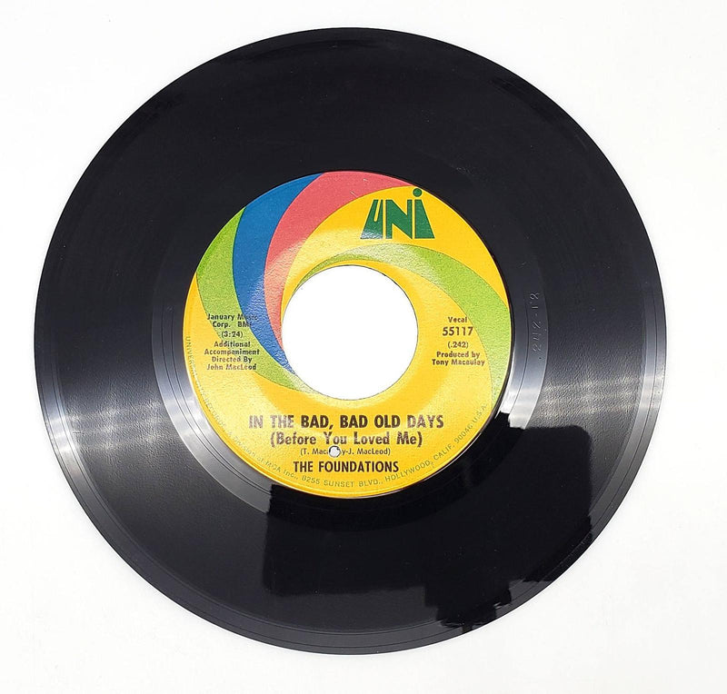 The Foundations In The Bad, Bad Old Days 45 RPM Single Record UNI 1969 55117 1