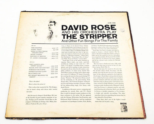 David Rose And His Orchestra The Stripper 33 RPM LP Record MGM Records 1962 2