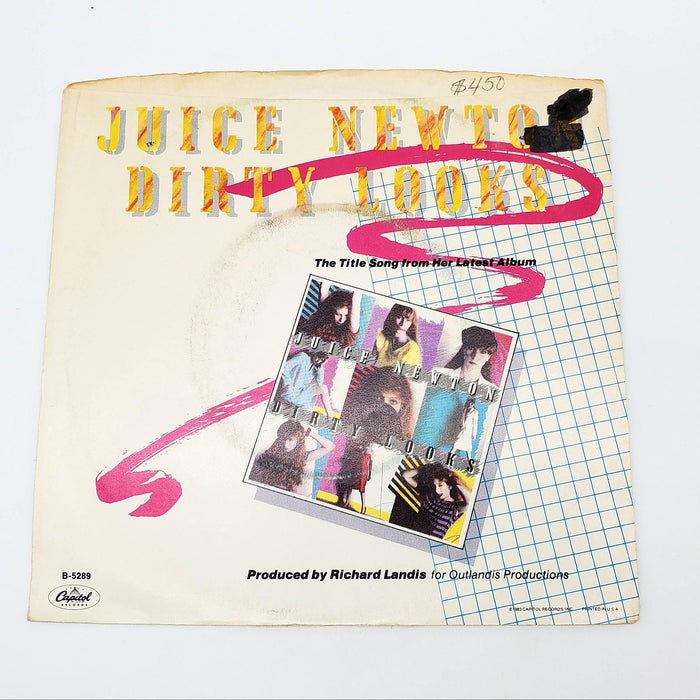 Juice Newton Dirty Looks Single Record Capitol Records 1983 B-5289 2