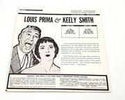 Louis Prima & Keely Smith Louis & Keeley On Broadway 33 LP Record Coronet 1959 2