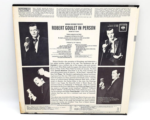 Robert Goulet In Person Live In Concert 33 RPM LP Record Columbia 1963 CS 8888 2