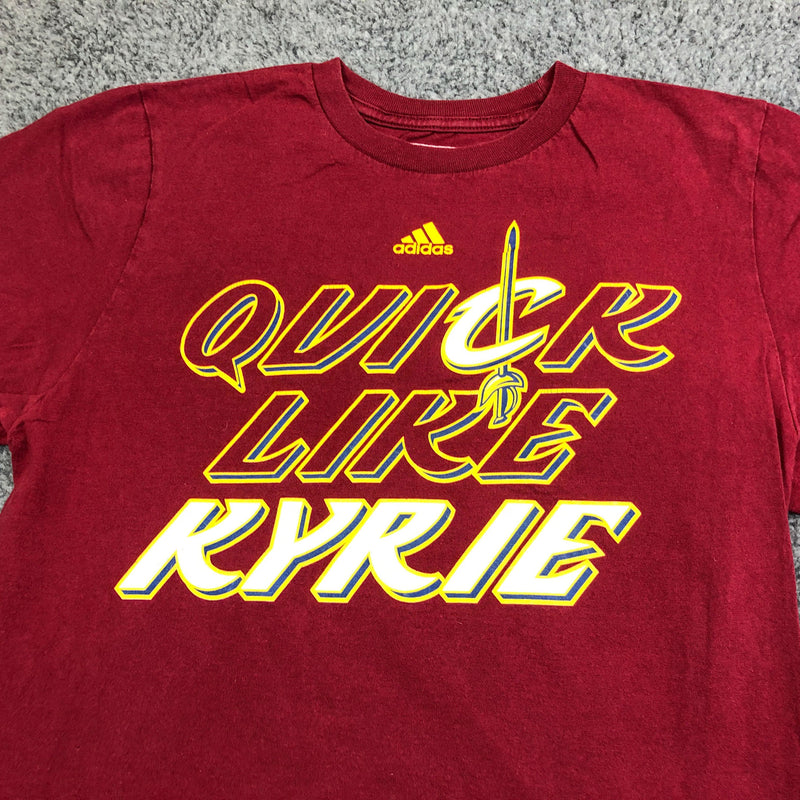 Quick Like Kyrie T Shirt Kids Medium Adidas Irving Cleveland Cavaliers Maroon