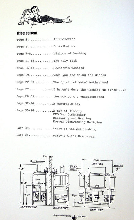 Dirty Dishes Magazine 2000 Issue 1 Christian Nolle Single Issue 2
