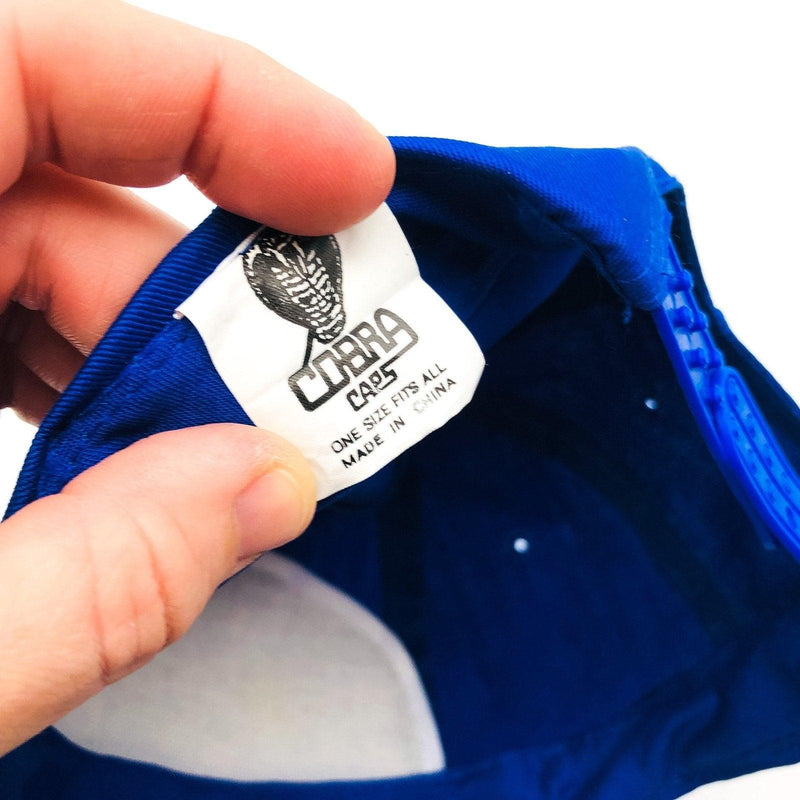 Vintage Yaesu Trucker Hat Snapback Ham Radio Dayton Ohio 1995 Blue Cobra Cap 1 9