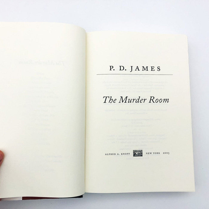 The Murder Room Hardcover P. D. James 2003 England Police Detective 1st Edition 7