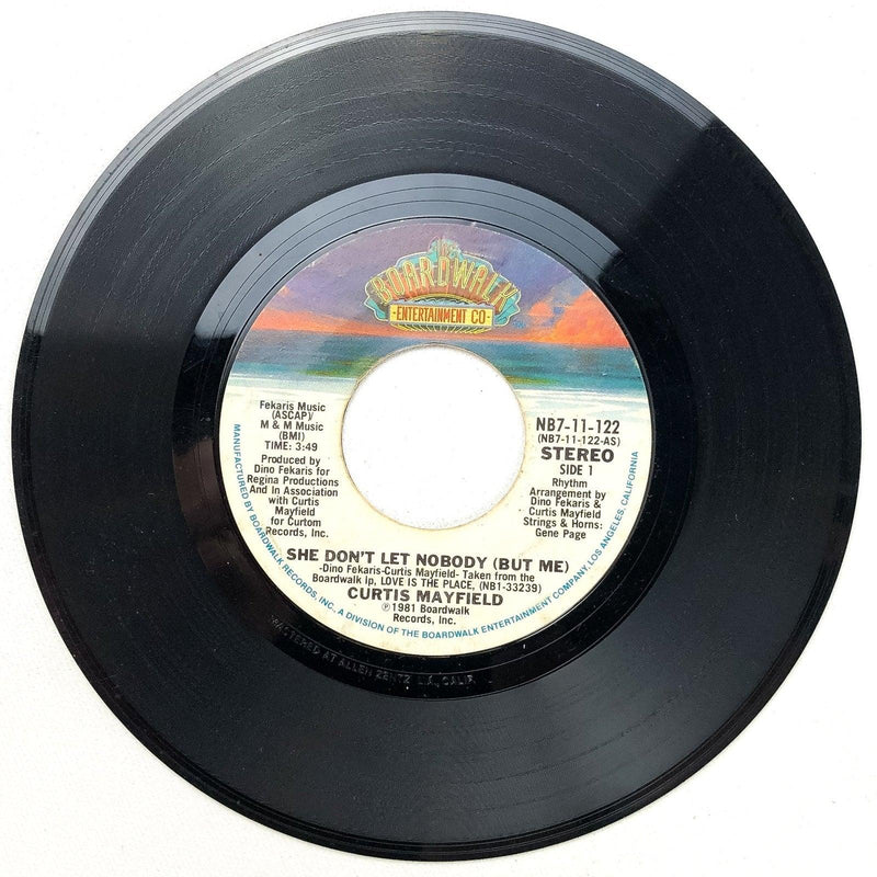 Curtis Mayfield 45 RPM 7" You Get All My Love / She Don't Let Nobody But Me 3