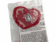 Vintage Saint John of God Charm Pendent Medal Handmade with Prayer Devotion Card 1