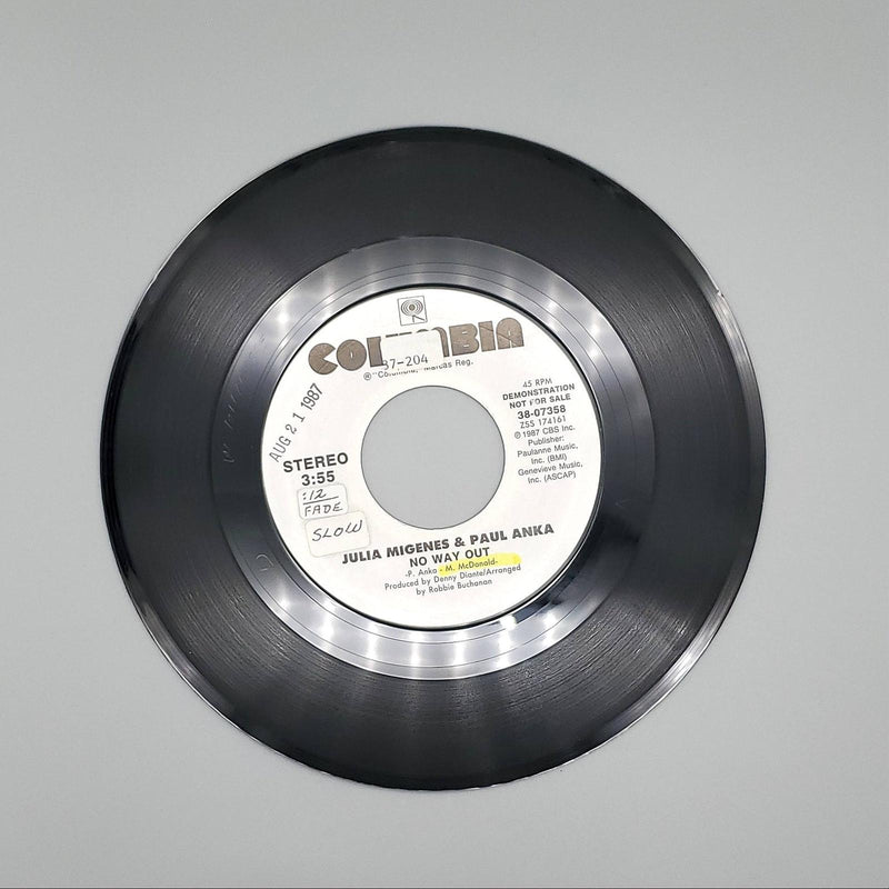 Julia Migenes No Way Out Single Record Columbia 1987 38-07358 PROMO 2
