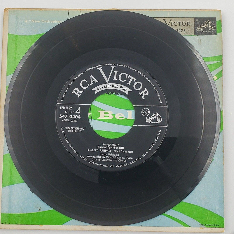 Harry Belafonte Mark Twain And Other Folk Favorites 45 RPM 2x EP Record RCA 1954 9