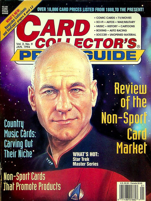 Card Collectors Price Guide Magazine January 1994 Vol 2 No 9 Review Card Market 1