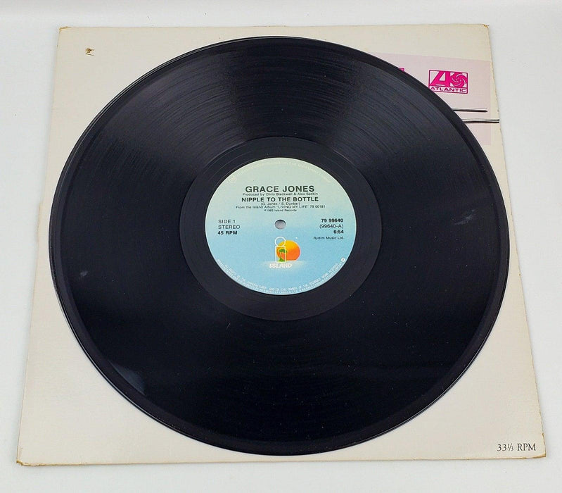 Grace Jones Nipple To The Bottle Record 45 RPM Single 1982 Canadian Import 4
