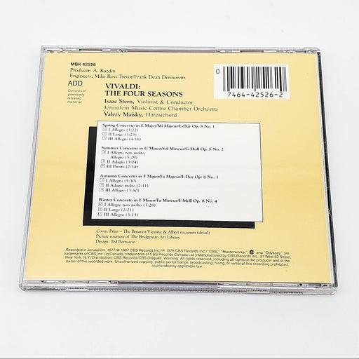 Antonio Vivaldi Four Seasons Album CD CBS Masterworks 1987 MBK 42526 2
