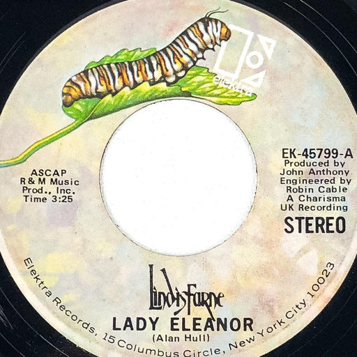 Lindisfarne 45 RPM 7" Record Lady Eleanor / Down Elektra 1