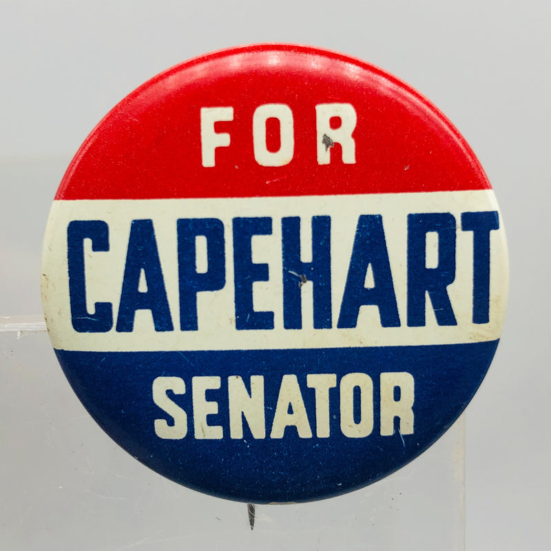 Vintage Homer Capehart For Senator Button 1.25" Indiana Politician Campaign Pin