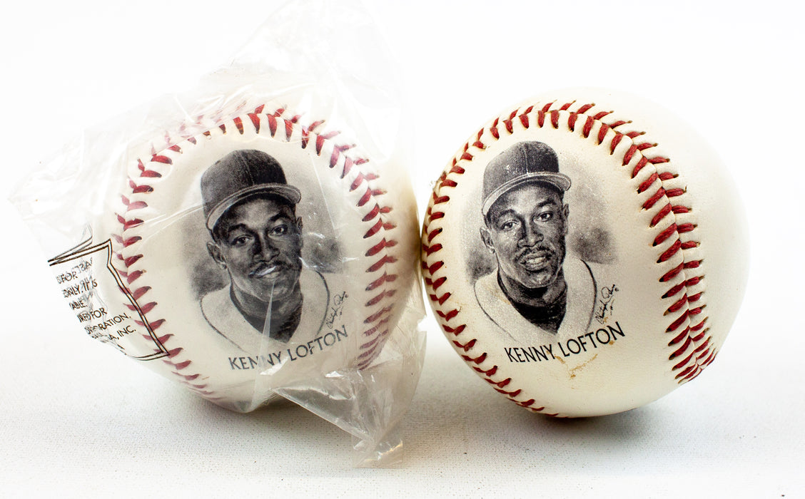 Kenny Lofton 1996 Burger King Souvenir Baseballs | Lot of 2