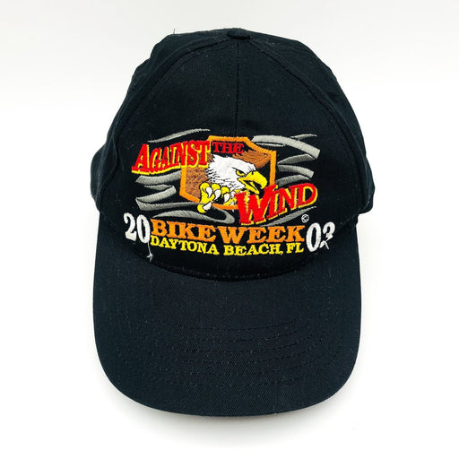 Against The Wind Bike Week Baseball Hat Cap Snapback Daytona Beach Florida 2003 1