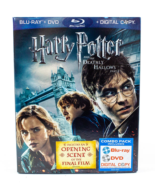 Harry Potter & The Deathly Hallows Part 1 - 3 Disc Set (w/ DVD & Blu-Ray) | USED