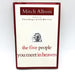 The Five People You Meet In Heaven Hardcover Mitch Albom 2003 Spirituality Death 1